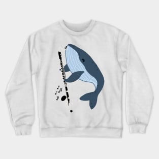 Bass Clarinet Whale Crewneck Sweatshirt